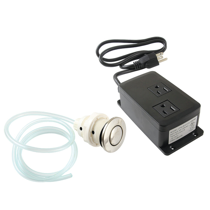 Kingston Trimscape KADK316 Dual Outlet Garbage Disposal Air Switch Kit, Polished Nickel