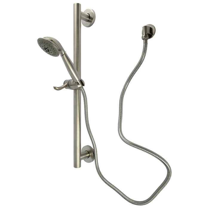 Kingston Tulare KAK2528E - Made To Match Shower System with Slide/Grab Bar and Hand Shower, Brushed Nickel