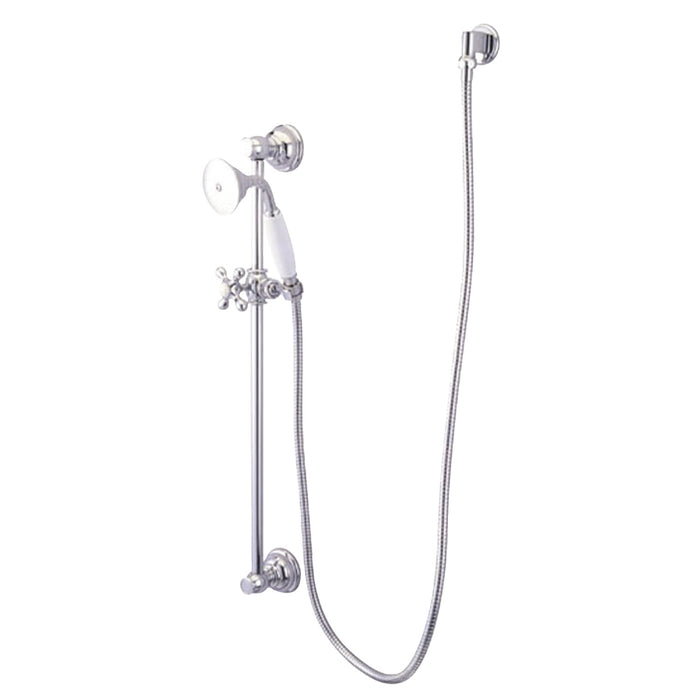 Kingston Heirloom KAK3521W1 - Made To Match Shower System with 24-Inch Slide/Grab Bar and Hand Shower, Polished Chrome