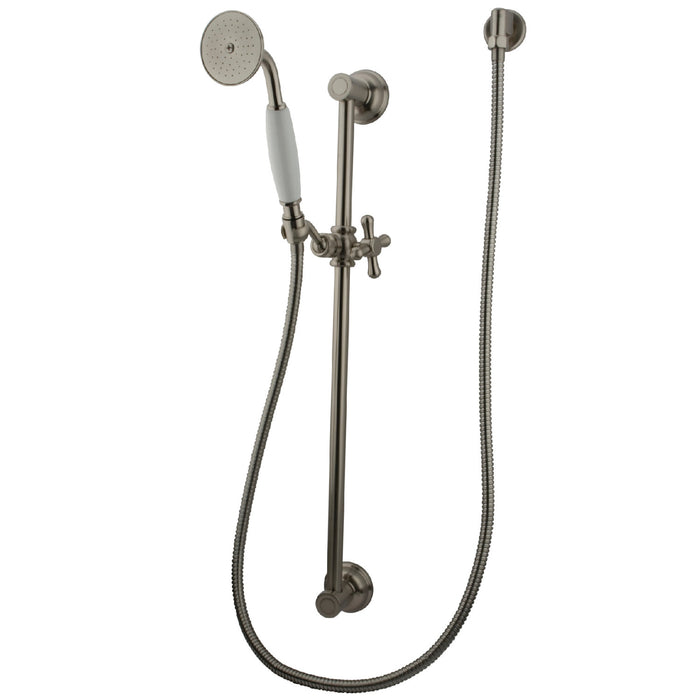 Kingston Heirloom KAK3528W8 - Made To Match Shower System with 24-Inch Slide/Grab Bar and Hand Shower, Brushed Nickel