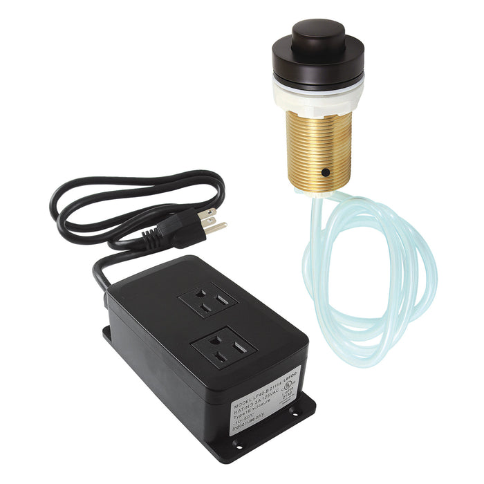 Kingston Trimscape KAMDK215 Dual Outlet Garbage Disposal Air Switch Kit, Oil Rubbed Bronze