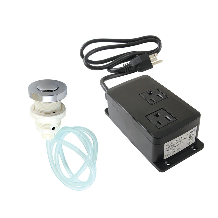 Kingston Trimscape KAMDK311 Dual Outlet Garbage Disposal Air Switch Kit, Polished Chrome