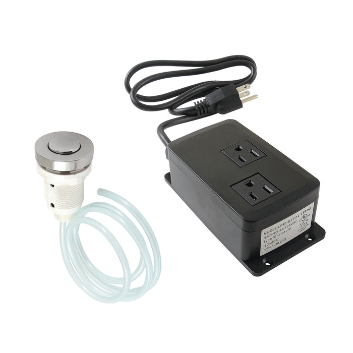 Kingston Trimscape KAMDK316 Dual Outlet Garbage Disposal Air Switch Kit, Polished Nickel