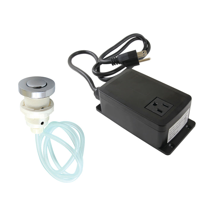 Kingston Trimscape KAMSK311 Single Outlet Garbage Disposal Air Switch Kit, Polished Chrome