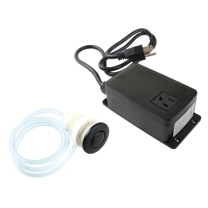 Kingston Trimscape KASK310 Single Outlet Garbage Disposal Air Switch Kit, Matte Black