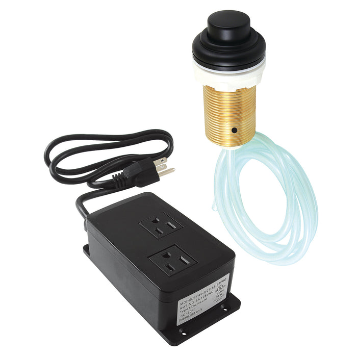 Kingston Heirloom KATDK210 - Trimscape Dual Outlet Garbage Disposal Air Switch Kit, Matte Black