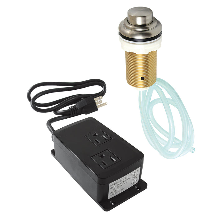 Kingston Heirloom KATDK218 - Trimscape Dual Outlet Garbage Disposal Air Switch Kit, Brushed Nickel