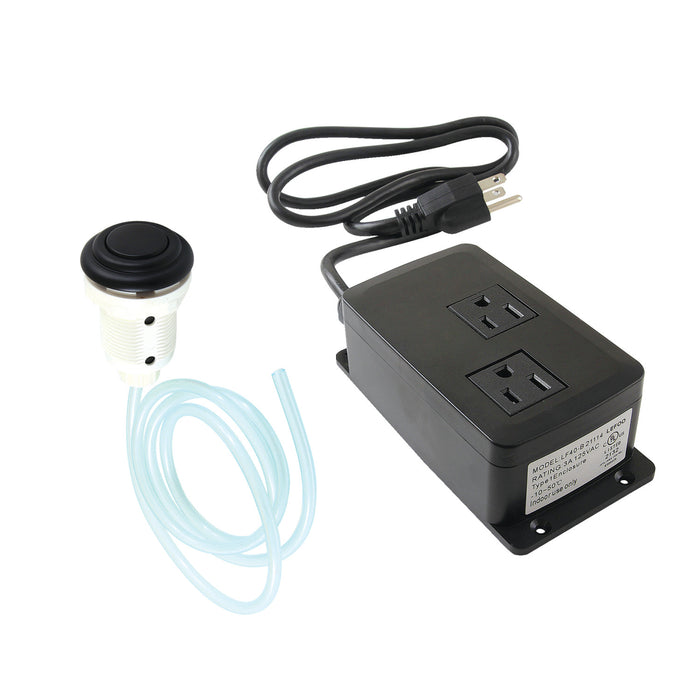 Kingston Heirloom KATDK310 - Trimscape Dual Outlet Garbage Disposal Air Switch Kit, Matte Black