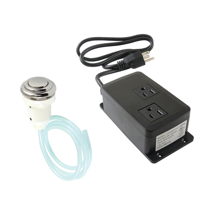 Kingston Heirloom KATDK316 - Trimscape Dual Outlet Garbage Disposal Air Switch Kit, Polished Nickel