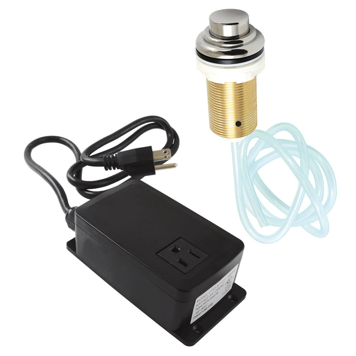 Kingston Heirloom KATSK216 - Trimscape Single Outlet Garbage Disposal Air Switch Kit, Polished Nickel