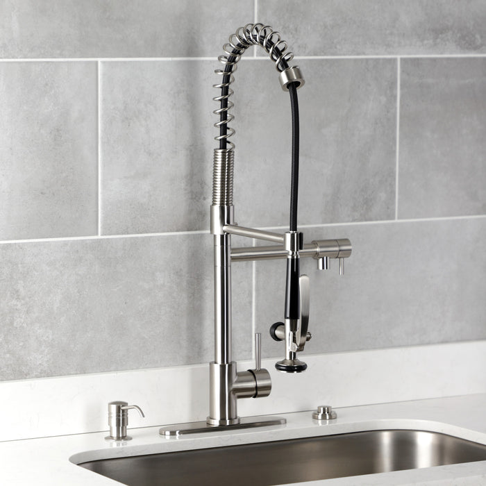 Kingston Heirloom KATSK218 - Trimscape Single Outlet Garbage Disposal Air Switch Kit, Brushed Nickel