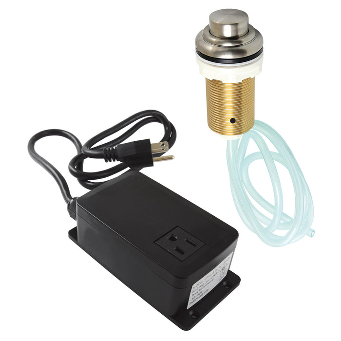 Kingston Heirloom KATSK218 - Trimscape Single Outlet Garbage Disposal Air Switch Kit, Brushed Nickel