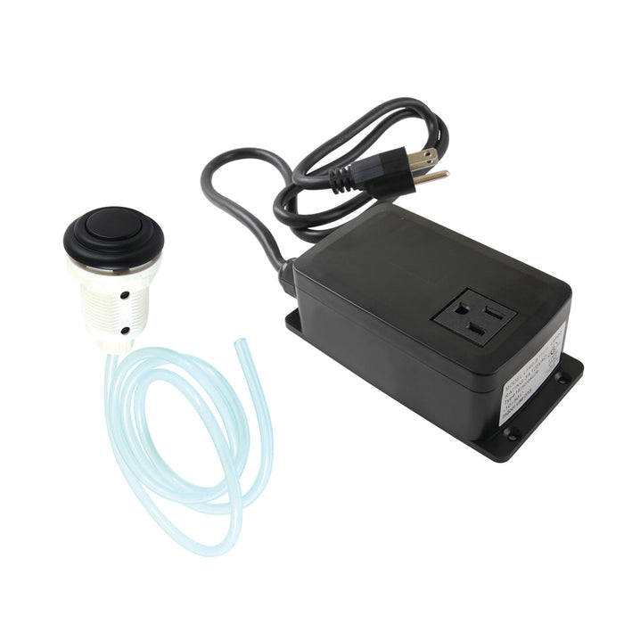 Kingston Heirloom KATSK310 - Trimscape Single Outlet Garbage Disposal Air Switch Kit, Matte Black