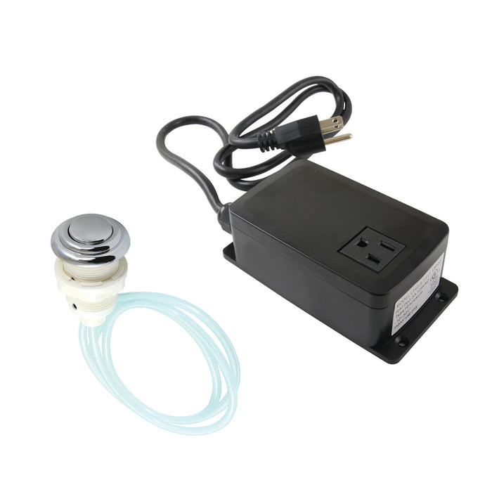Kingston Heirloom KATSK311 - Trimscape Single Outlet Garbage Disposal Air Switch Kit, Polished Chrome