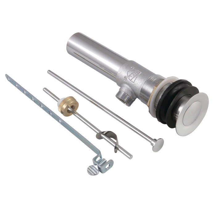 Kingston Trimscape KB1001 Brass Pop-Up Bathroom Sink Drain with Overflow, 22 Gauge, Polished Chrome
