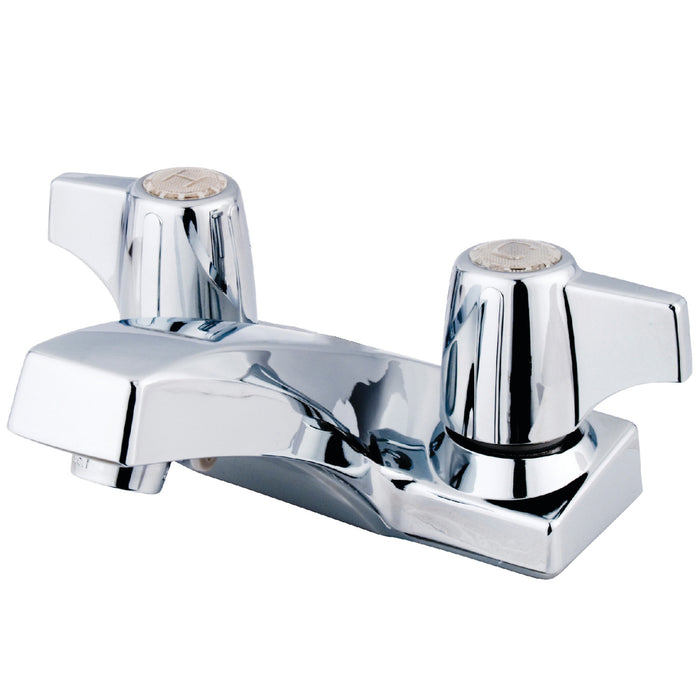 Kingston Columbia KB100LP Double-Handle 3-Hole Deck Mount 4-Inch Centerset Bathroom Faucet, Polished Chrome