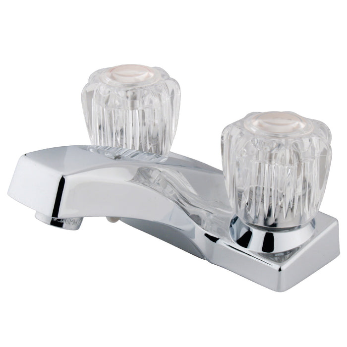 Kingston Tulare KB101LP - Columbia Double-Handle 3-Hole Deck Mount 4-Inch Centerset Bathroom Faucet, Polished Chrome