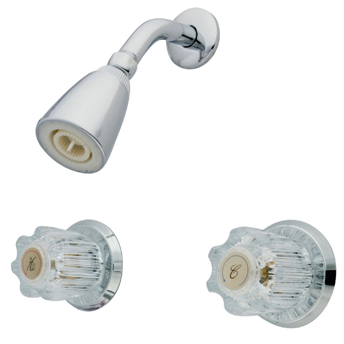Kingston Americana KB141SO Double-Handle Shower Faucet, Polished Chrome