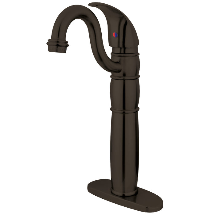 Kingston Heirloom KB1425LL - Heritage Single-Handle 1-Hole Deck Mount Vessel Faucet, Oil Rubbed Bronze