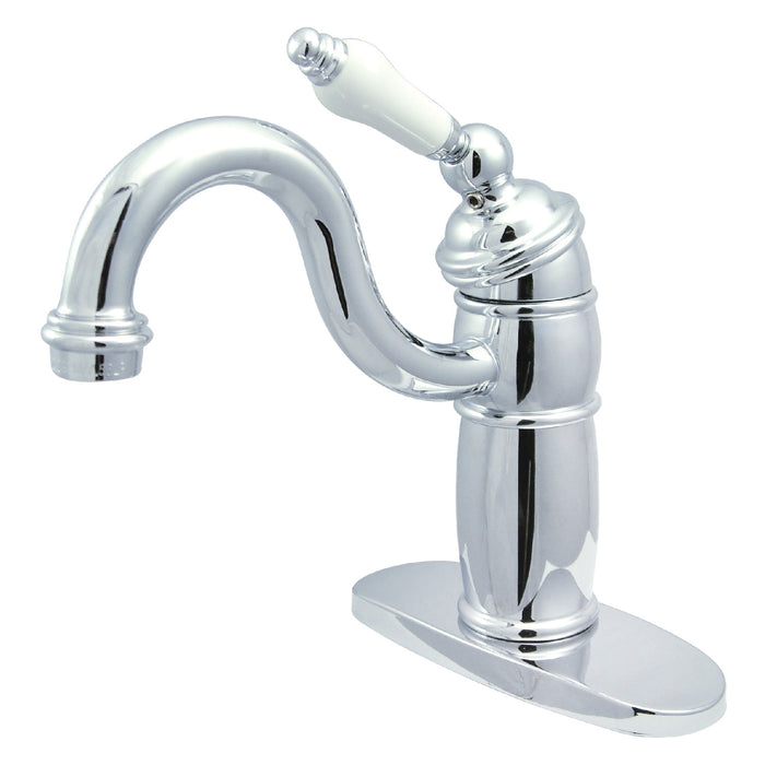 Kingston Heirloom KB1481PL - Victorian One-Handle 1-Hole Deck Mount Bar Faucet, Polished Chrome
