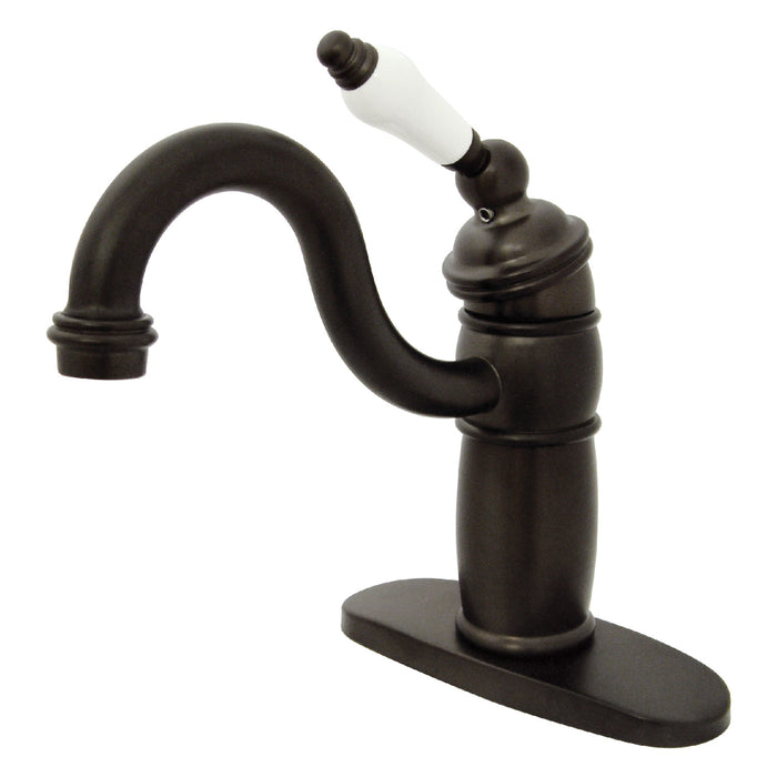 Kingston Heirloom KB1485PL - Victorian One-Handle 1-Hole Deck Mount Bar Faucet, Oil Rubbed Bronze