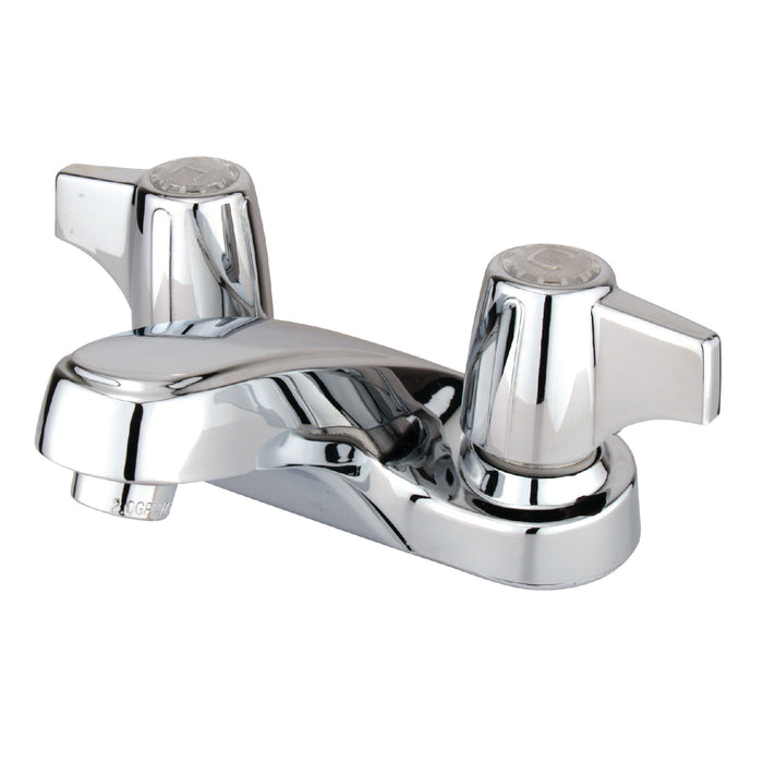 Kingston Tulare KB160LP - Americana Double-Handle 3-Hole Deck Mount 4-Inch Centerset Bathroom Faucet, Polished Chrome