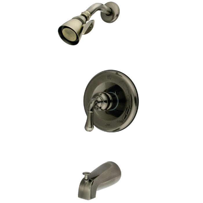 Kingston Tulare KB1633T - Magellan Single-Handle Pressure Balanced Tub and Shower Faucet, Trim Only, Black Stainless