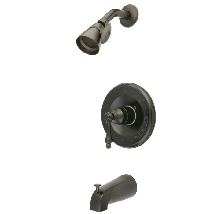Kingston Heirloom KB1635AL - Magellan Single-Handle Pressure Balanced Tub and Shower Faucet, Oil Rubbed Bronze