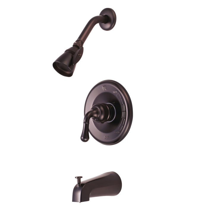 Kingston Tulare KB1635T - Magellan Single-Handle Pressure Balanced Tub and Shower Faucet, Trim Only, Oil Rubbed Bronze