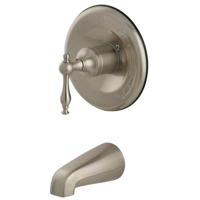 Kingston Heirloom KB1638NLTO Single-Handle Pressure Balanced Tub Faucet, Brushed Nickel