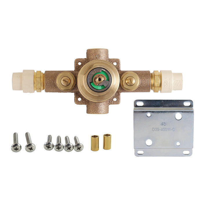 Kingston KB1651VCPVC Pressure Balanced Shower Valve, with Stops, Rough