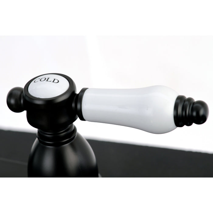 Bel-Air KB1795BPLBS Double-Handle Widespread Kitchen Faucet with Brass Sprayer, Oil Rubbed Bronze