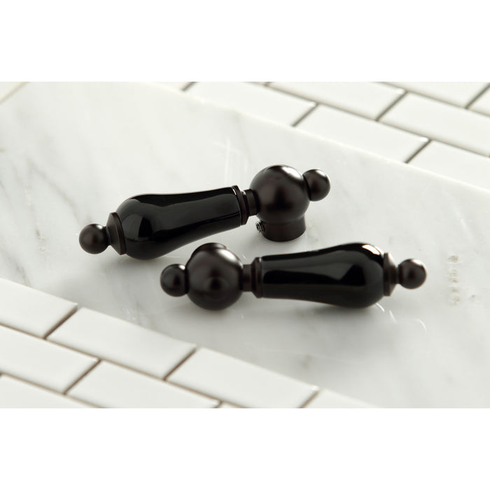 Kingston Heirloom KB1795PKLLS - Duchess Double-Handle 3-Hole Widespread Kitchen Faucet, Oil Rubbed Bronze