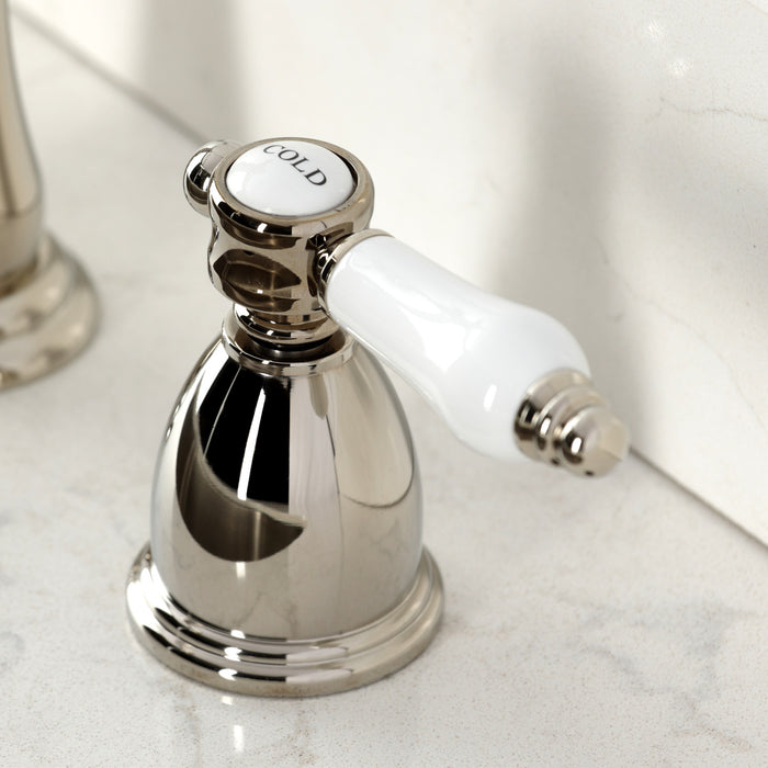 Kingston Heirloom KB1796BPLLS - Bel-Air Double-Handle Widespread Kitchen Faucet, Polished Nickel