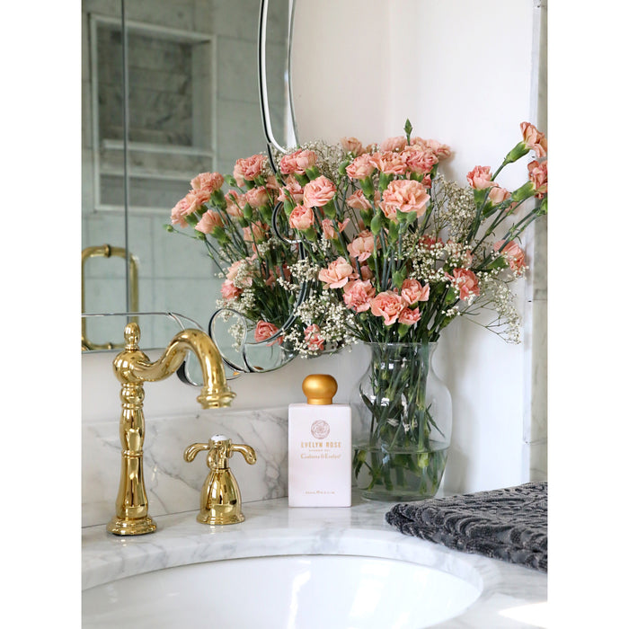 French Country KB1972TX Two-Handle 3-Hole Deck Mount Widespread Bathroom Faucet with Brass Pop-Up, Polished Brass