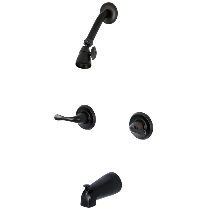 Kingston Tulare KB2245YL - Yosemite Double-Handle Tub and Shower Faucet, Oil Rubbed Bronze