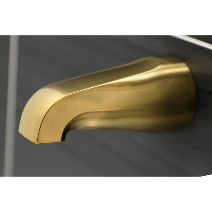 Kingston Heirloom KB237PL - Victorian Triple-Handle Tub and Shower Faucet, Brushed Brass