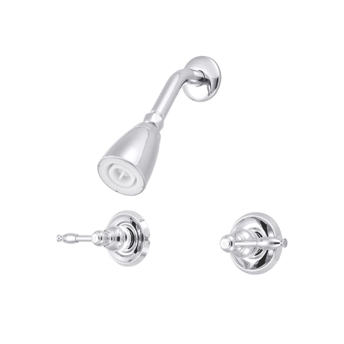 Kingston Tulare KB241KLSO - Knight Double-Handle Shower Faucet, Polished Chrome
