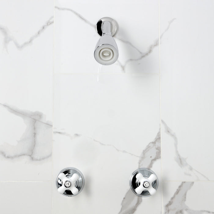 Victorian KB241PXSO Double-Handle Shower Faucet, Polished Chrome