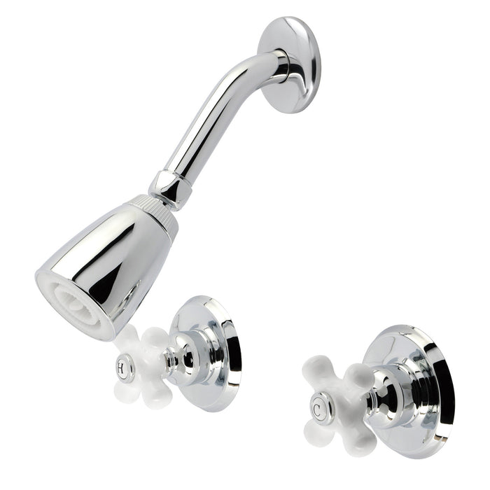 Kingston Heirloom KB241PXSO - Victorian Double-Handle Shower Faucet, Polished Chrome