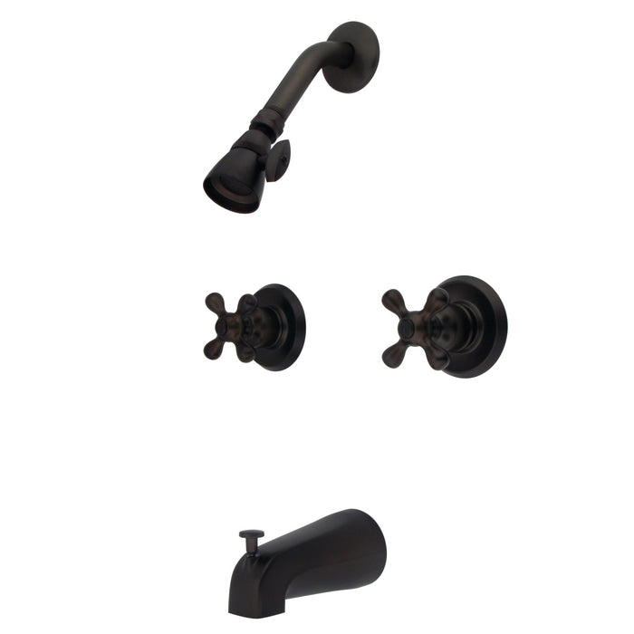 Kingston Heirloom KB245AX - Victorian Double-Handle Tub and Shower Faucet, Oil Rubbed Bronze