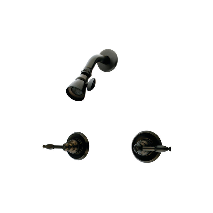 Kingston Heirloom KB245KLSO - Knight Double-Handle Shower Faucet, Oil Rubbed Bronze