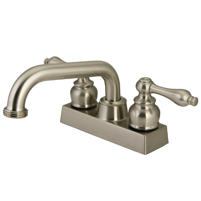 Kingston Heirloom KB2478AL Double-Handle 2-Hole Deck Mount Laundry Faucet, Brushed Nickel