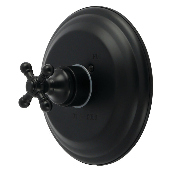 Kingston Metropolitan KB2630BXE Single-Handle Pressure Balanced Shower Valve and Trim Set, Matte Black (Valve Included)