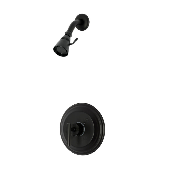Kingston Manhattan KB2630CMLSO Single-Handle Pressure Balanced Shower Faucet, Matte Black