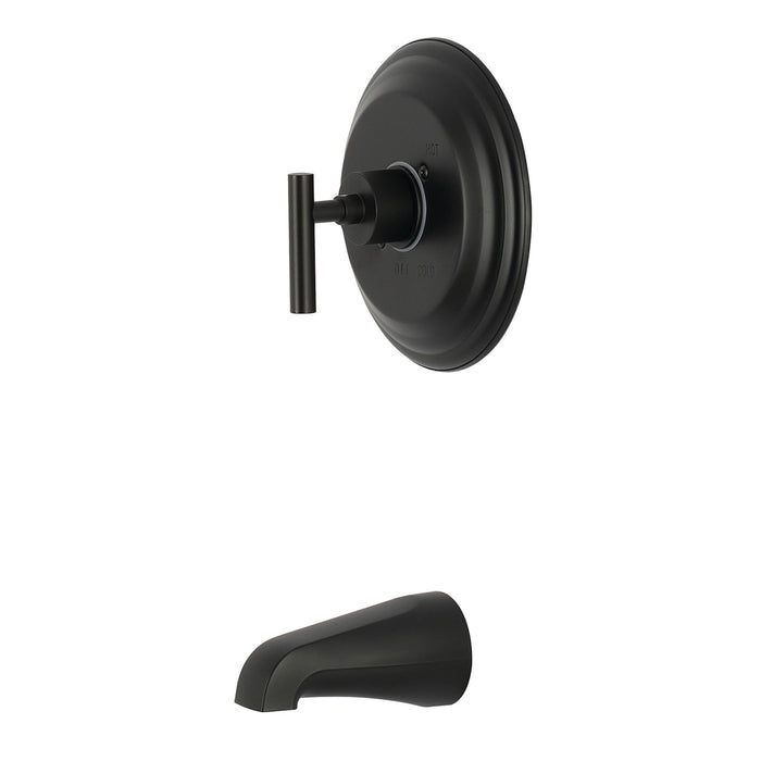 Kingston Manhattan KB2630CMLTO Single-Handle Pressure Balanced Tub Faucet, Matte Black
