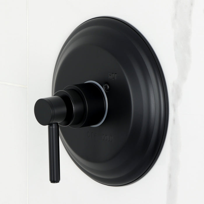 Kingston Tulare KB2630DL - Concord Single-Handle Pressure Balanced Tub and Shower Faucet, Matte Black