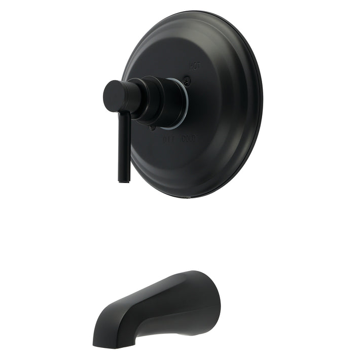 Kingston Tulare KB2630DLTO - Concord Single-Handle Pressure Balanced Tub Faucet, Matte Black