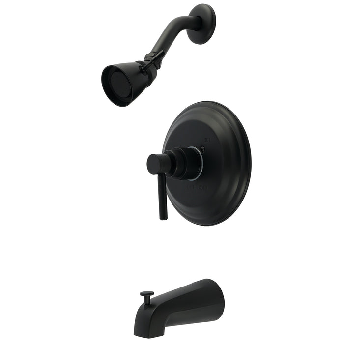 Kingston Tulare KB2630DL - Concord Single-Handle Pressure Balanced Tub and Shower Faucet, Matte Black