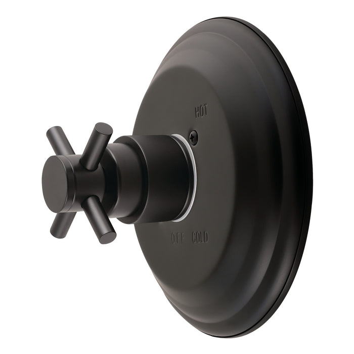 Kingston Concord KB2630DXE Single-Handle Pressure Balanced Shower Valve and Trim Set, Matte Black (Valve Included)